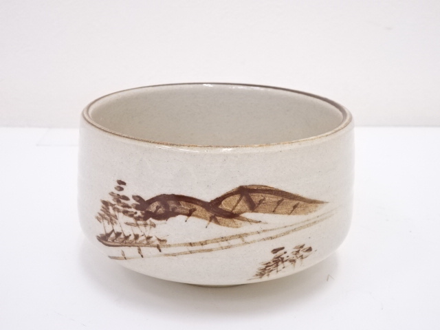JAPANESE TEA CEREMONY SHINO TEA BOWL CHAWAN / 